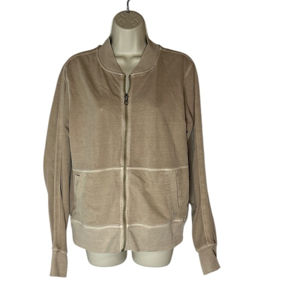 Athleta Jackets & Blazers - Athleta tan color jacket with front zipper size Medium tall